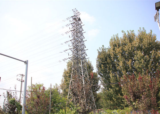 4 ขา Lattice Steel 500KV Terminal Transmission Tower