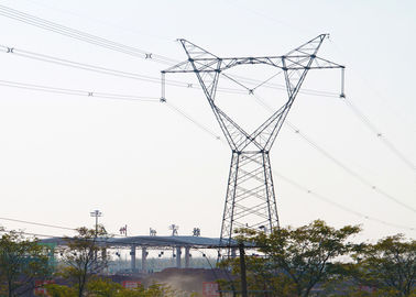 ASTM A572 มุมเหล็กชุบสังกะสี 500KV ทาวเวอร์เหล็ก