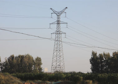 Double Circuit 500KV Transmission Line Lattice Steel Towers