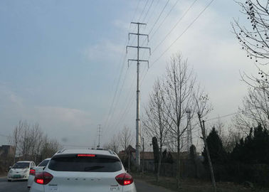 การเชื่อมต่อแปลน Q345B 132kv ระบบส่งกำลังไฟฟ้าทาวเวอร์