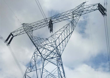 220KV ASTM A572 เสาไฟฟ้าเชิงมุม Powerline