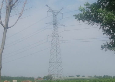 เสาเส้นตรง 132KV วงจรคู่ Q345B เสาเหล็ก