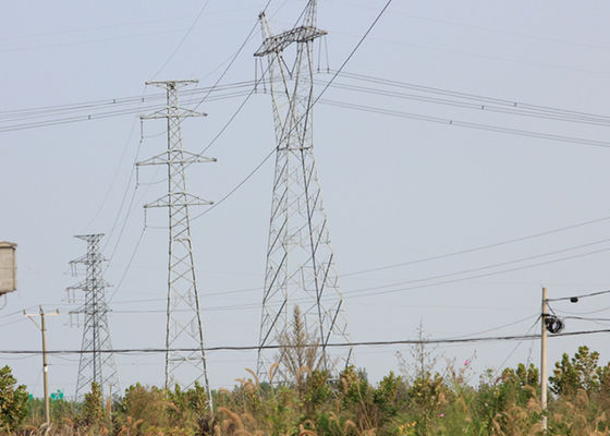 เสาเหล็กโลหะผสมต่ำความแข็งแรงสูง 230KV Electric Suspension Tower